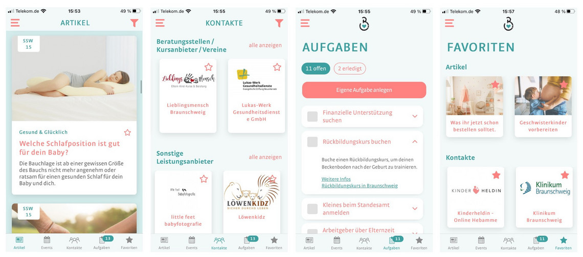 Braunschweiger Kliniken starten gemeinsame Schwangerschafts-App