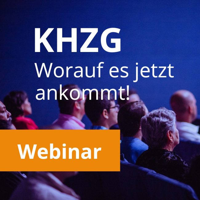 Webinar: KHZG – Worauf es jetzt ankommt