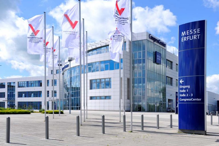Aussenansicht der Messe Erfurt
